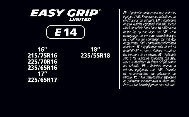 MICHELIN EASY GRIP LIMITED E14
