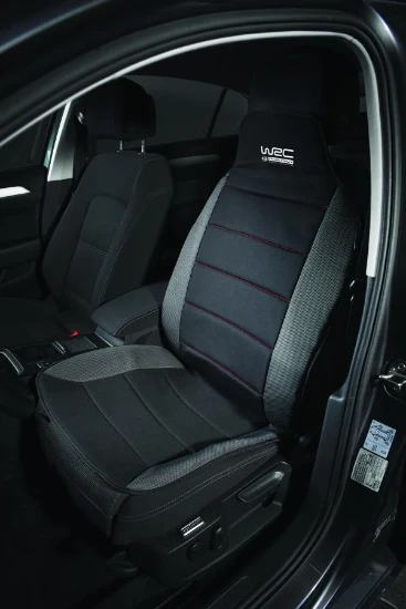 WRC Autostoelhoes - universeel - zwart