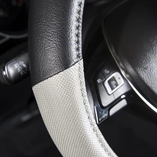 WRC Stuurhoes Auto - O35-38cm - zwart/grijs