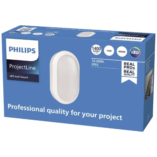 Philips ProjectLine LED-wandlamp 4000K ovaal