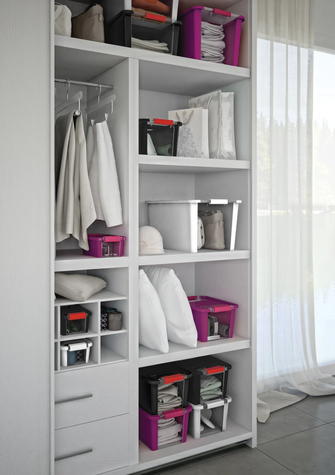 Kis Bi-Box L 40L - transparant
