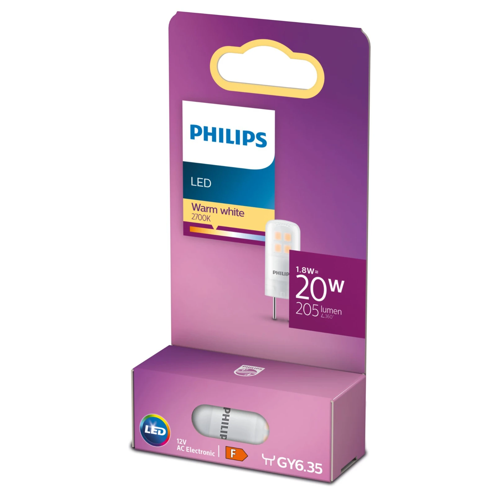Philips LED Capsule 20W GY6.35 WW 12V ND SRT6