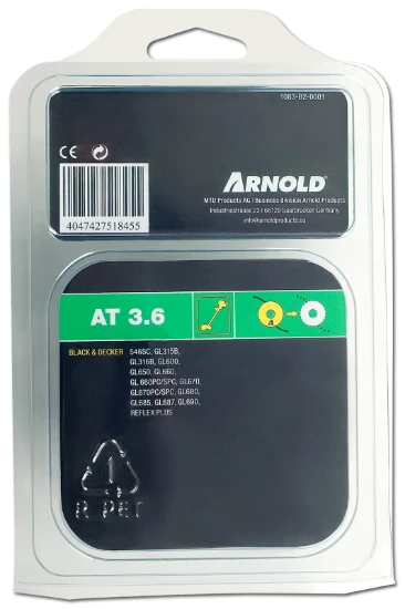 Arnold Tête Fil & Bobine 1-5Mmx2X5M Black&Decker