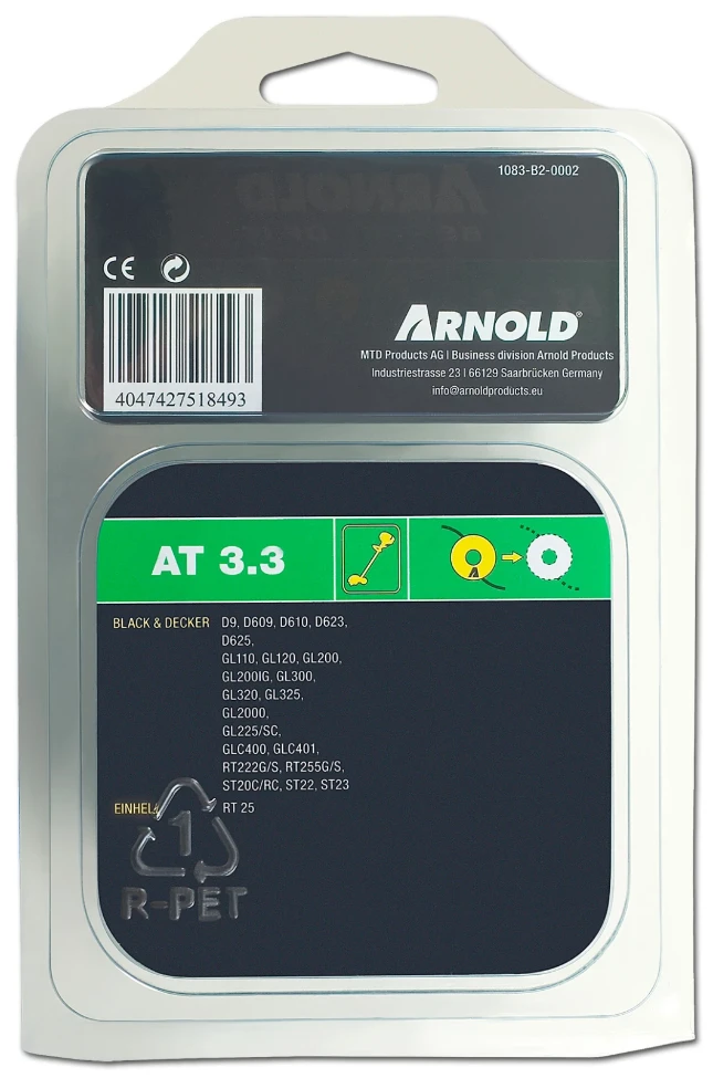 Arnold Tête Fil & Bobine 1-3Mmx6M B&D, Einhell