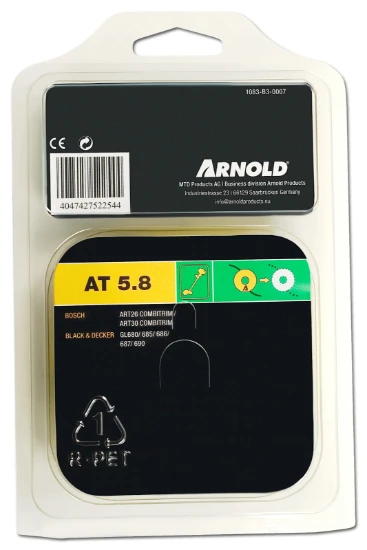 Arnold Trimmerdraad 2.4mm Black & Decker Bosch (10 stuks)