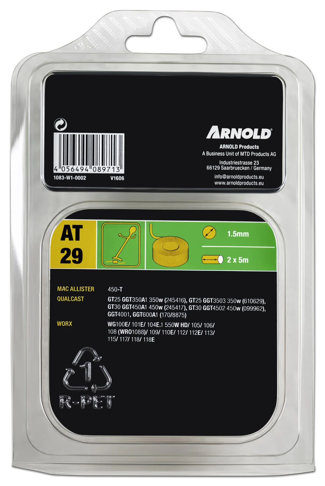 Arnold Tête Fil & Bobine Pour Worx, Qualcast