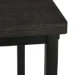 ERRO Bijzettafel - incl wieltjes 50x35x60cm zw
