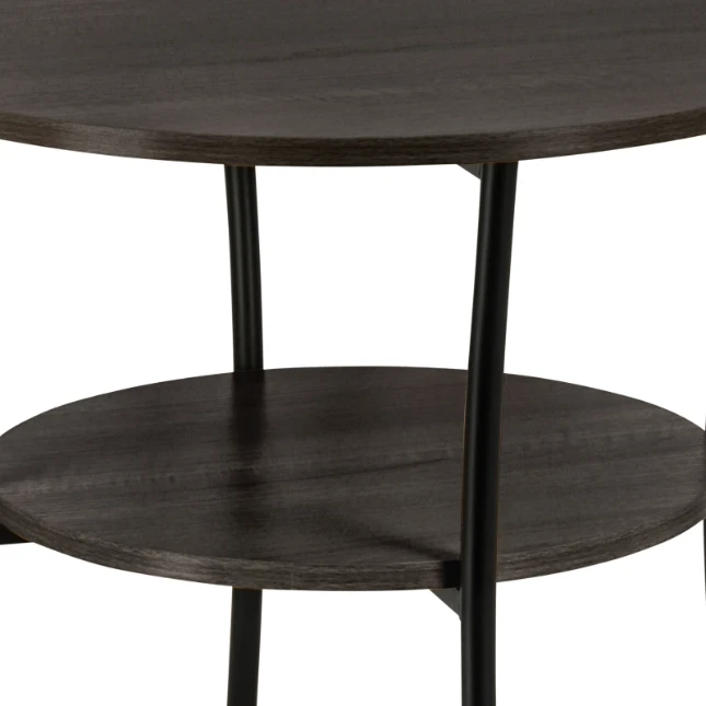 ERRO Bijzettafel Rond - O55 x H55 cm - zwart