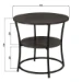 ERRO Bijzettafel Rond - O55 x H55 cm - zwart
