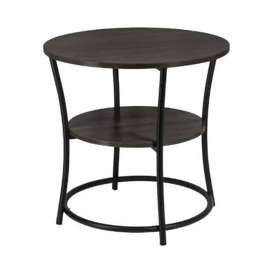 ERRO Bijzettafel Rond - O55 x H55 cm - zwart