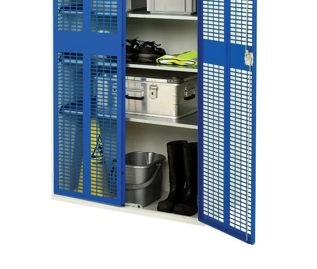 bott Verso kast gevleugelde deuren 800x350x2000mm 4 legborden RAL 7016