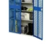 bott Verso kast gevleugelde deuren 800x350x2000mm 1 legbord 1 rail RAL 7016