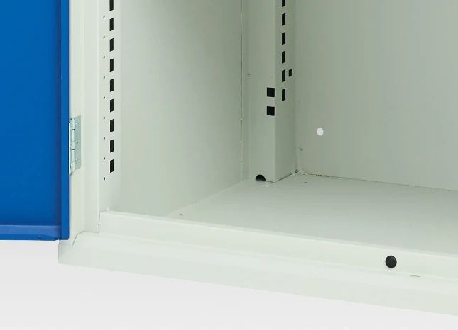 bott Verso mobiele kast 1050x550x965mm 1 legbord 2 deuren top tray RAL 7035