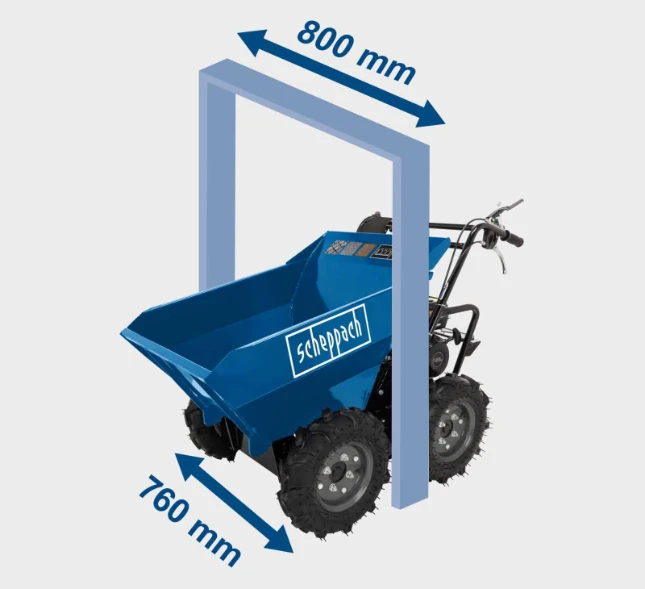 Scheppach Motorkruiwagen Minidumper DP3000 - 196cc