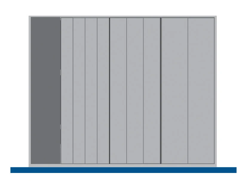 bott Cubio indelingsassortiment 1050x750x28mm RAL 7011