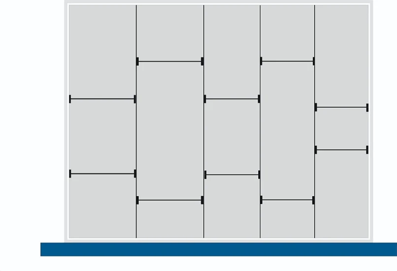 bott Cubio indelingsassortiment 15 compartimenten 800x650x150 mm