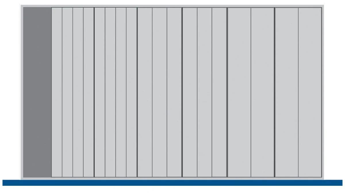 bott Cubio indelingsassortiment 1050x650x28mm RAL 7011