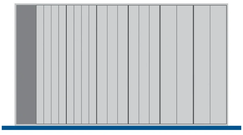 bott Cubio indelingsassortiment 1050x650x28mm RAL 7011