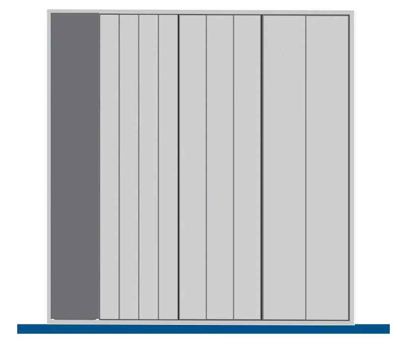 bott Cubio indelingsassortiment 650x650x28mm RAL 7011