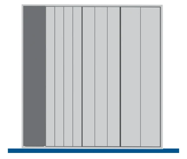 bott Cubio indelingsassortiment 650x650x28mm RAL 7011