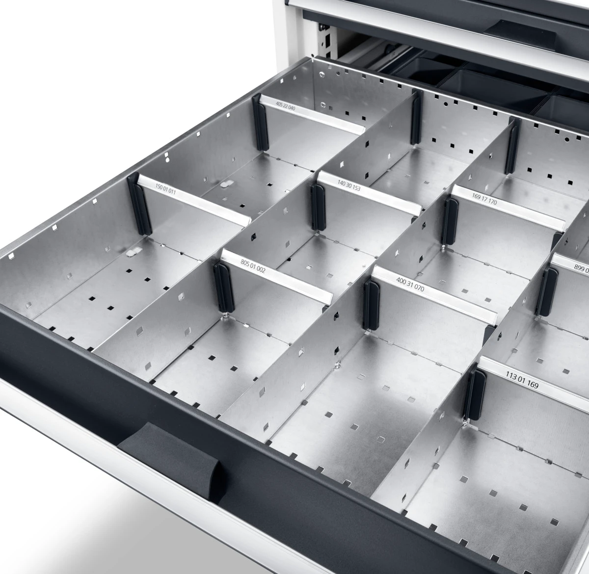 bott Cubio indelingsassortiment 21 compartimenten 1300x650x150 mm