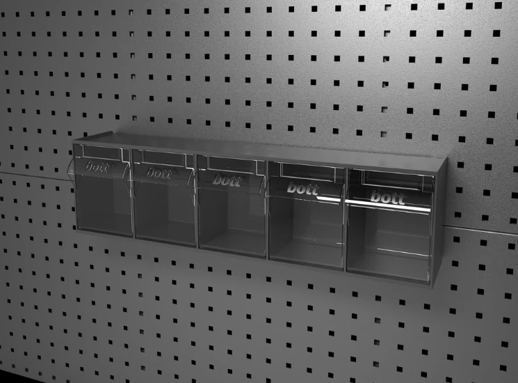 bott Perfo kantelbakken transparant  RAL 7016 (5 stuks)