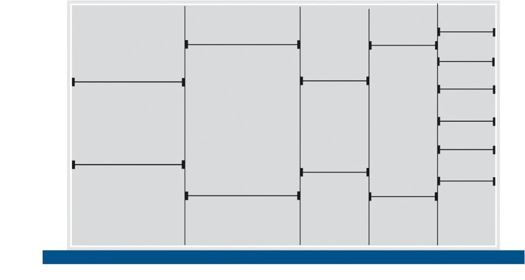 bott Cubio indelingsassortiment 16 compartimenten 1050x650x150 mm