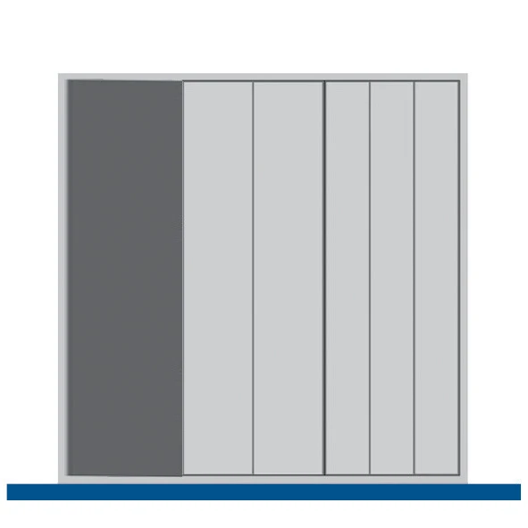 bott Cubio indelingsassortiment 525x525x28mm RAL 7011