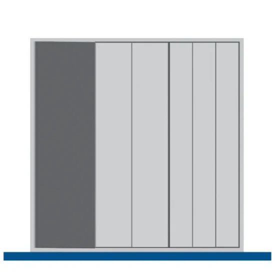 bott Cubio indelingsassortiment 525x525x28mm RAL 7011