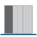 bott Cubio indelingsassortiment 525x525x28mm RAL 7011