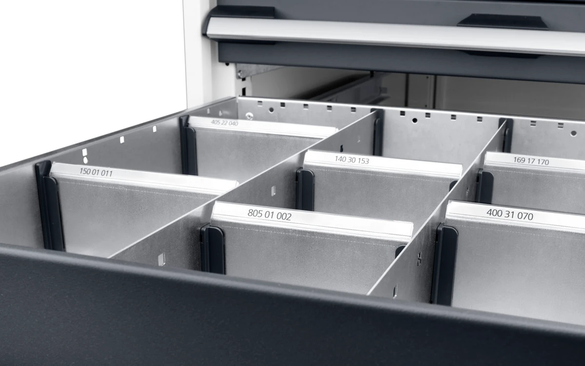 bott Verso verstelbare werkbank 2000x600x830-930mm Multiplex 9 laden RAL 7016