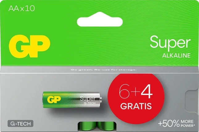 GP Display AA+AAA Alkaline batterij Super G-TECH (120x10 st)