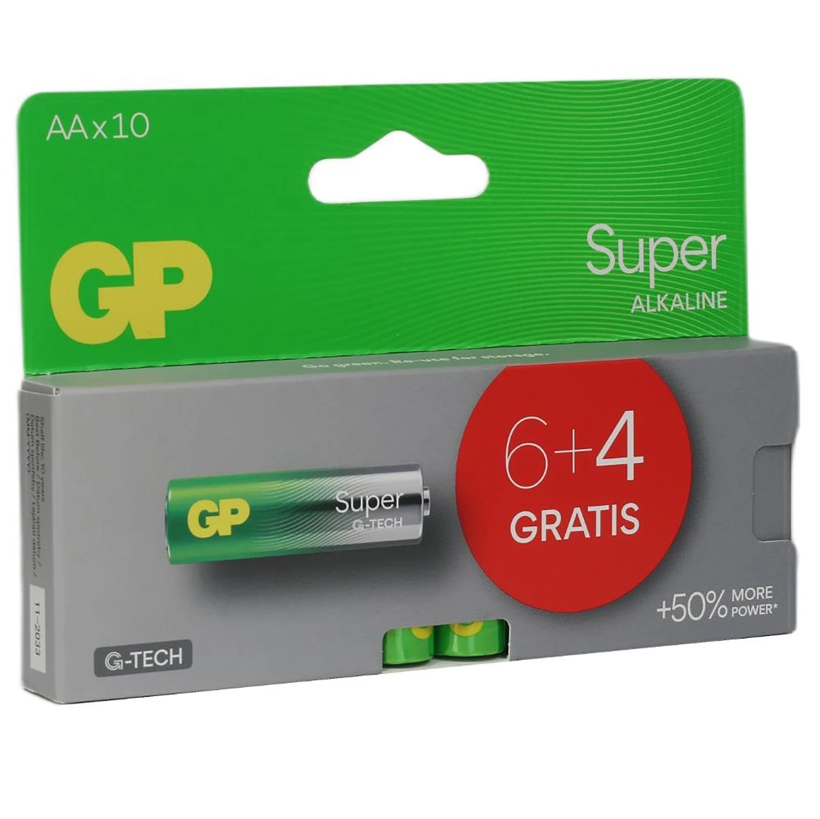 GP Display AA+AAA Alkaline batterij Super G-TECH (120x10 st)