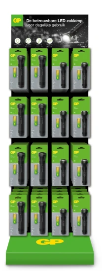 GP LED-zaklampen Promotie Display 24st C105 - 24st C107