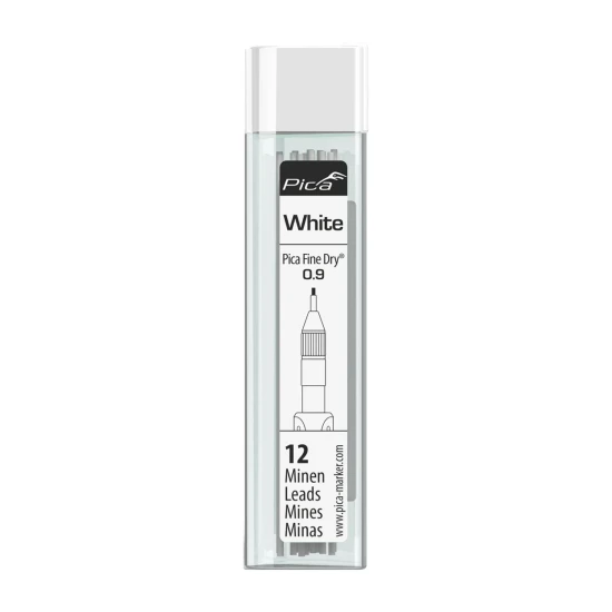 Pica Fine Dry 7031 Navulling wit - 12 staafjes