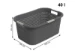 Rotho Wasmand 40 l COUNTRY antraciet