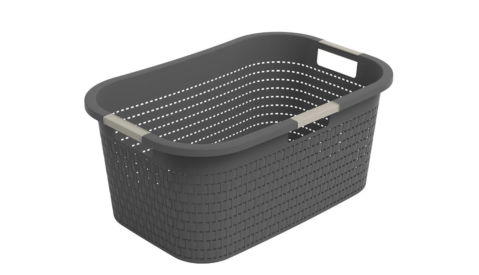 Rotho Wasmand 40 l COUNTRY antraciet