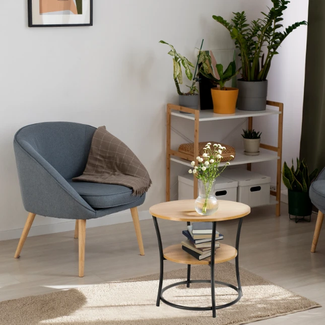 ERRO Bijzettafel Rond - O55 x H55 cm