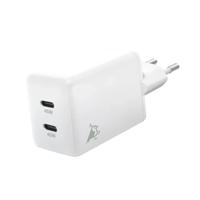 Aqiila Snellader Chargebird W2 45W USB-C 2 poorten