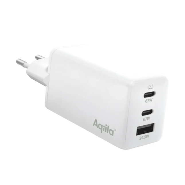 Aqiila Snellader Chargebird W3 65W 3 poorten