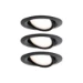 Paulmann LED-inbouwlamp Nova Plus Coin basisset IP65 6W zwart O93mm - 3-spots