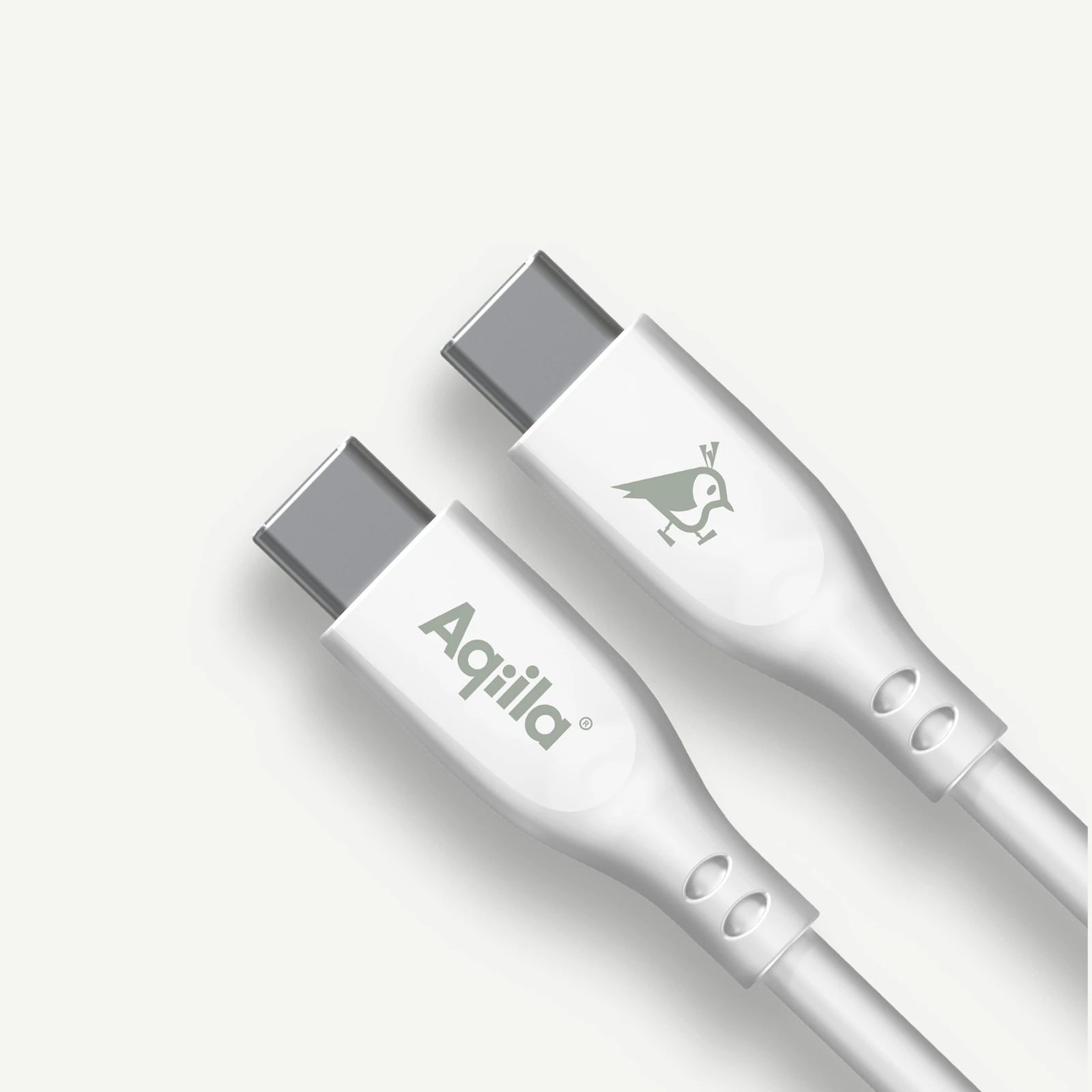 Aqiila Oplaadkabel Cablebird CS11 USB-C naar USB-C 1m siliconen
