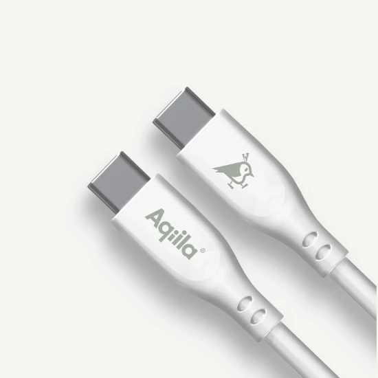 Aqiila Oplaadkabel Cablebird CS12 USB-C naar USB-C 2m siliconen