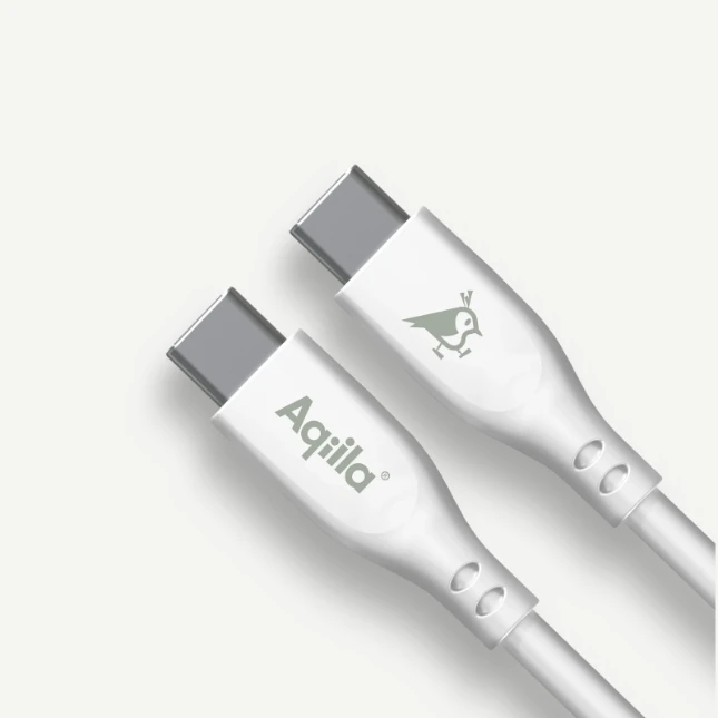 Aqiila Oplaadkabel Cablebird CS12 USB-C naar USB-C 2m siliconen
