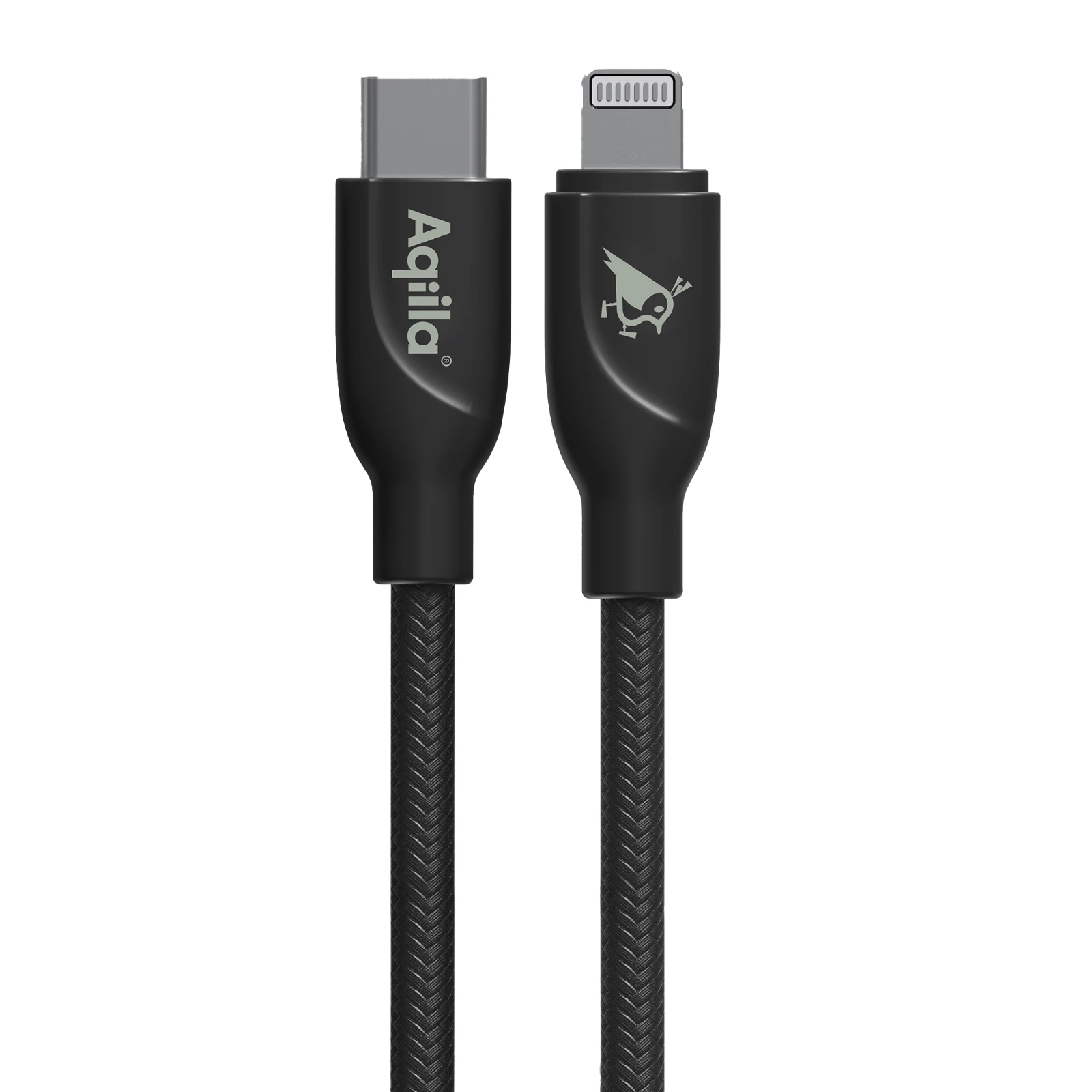 Aqiila Oplaadkabel Cablebird CB21 USB-C naar Lightning 1m nylon