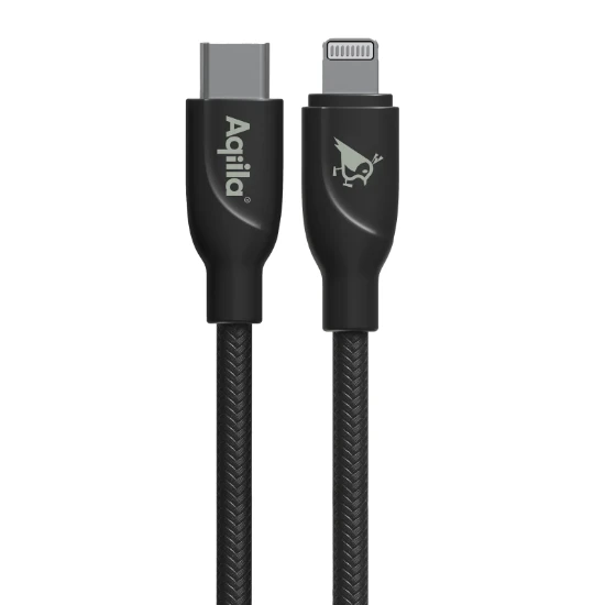 Aqiila Oplaadkabel Cablebird CB21 USB-C naar Lightning 1m nylon