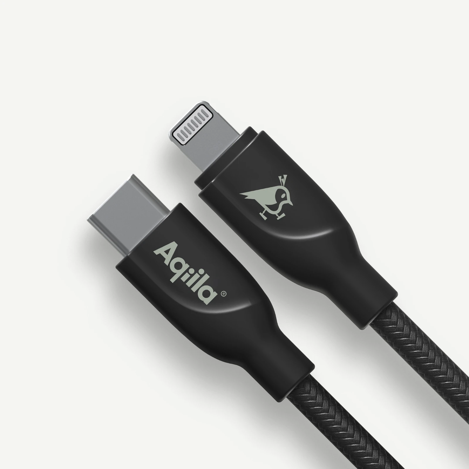 Aqiila Oplaadkabel Cablebird CB21 USB-C naar Lightning 1m nylon