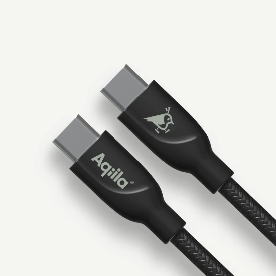 Aqiila Oplaadkabel Cablebird CB11 USB-C naar USB-C 1m nylon