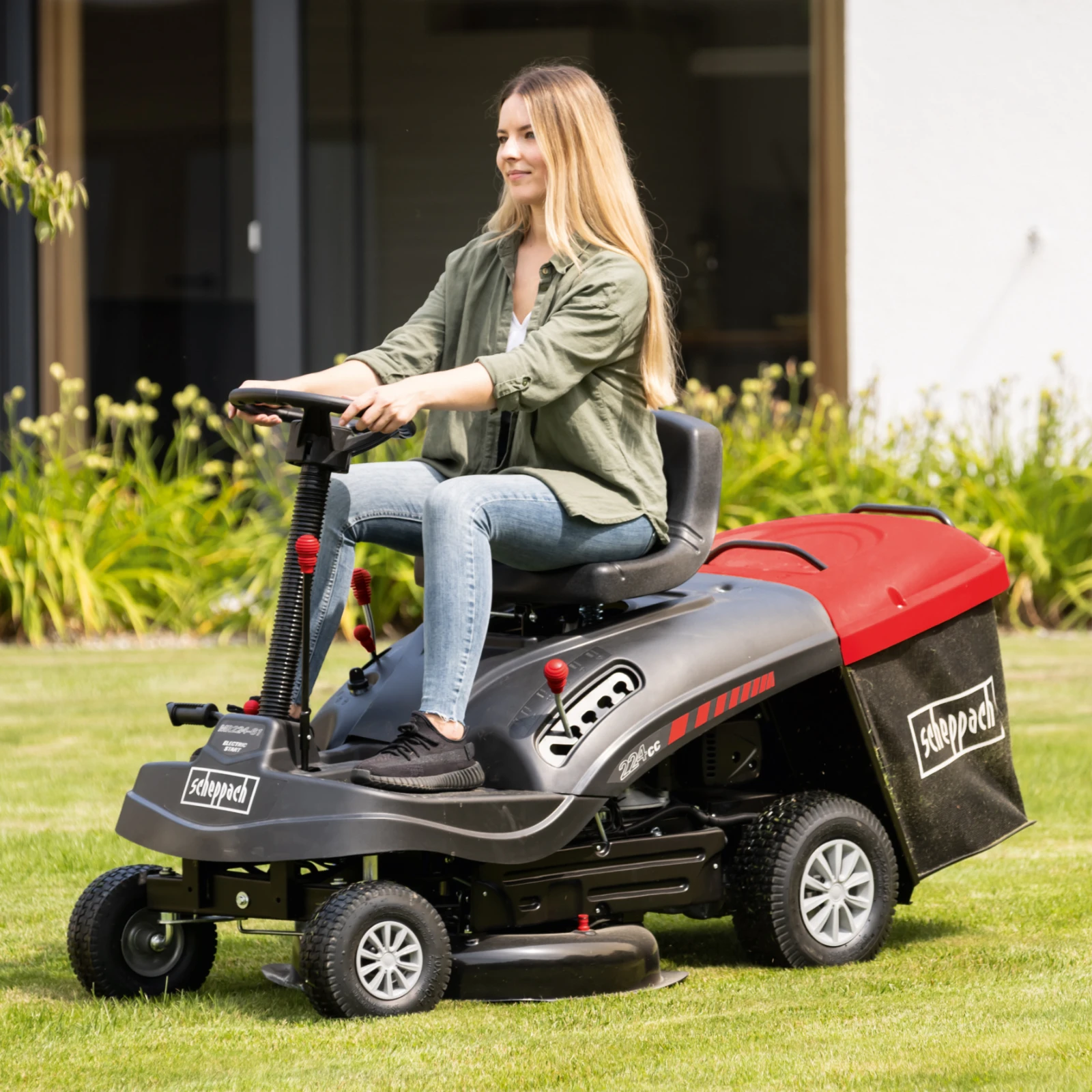 Scheppach Benzine zitmaaier  MR224-61 224cc