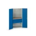 bott Verso systeemkast 1050x550x2000mm 1 legbord 3 laden  RAL 5010